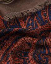 Debbie Paisley in Rust Autumn/Winter Scarf
